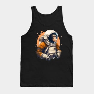 Monkey Astronaut art Tank Top